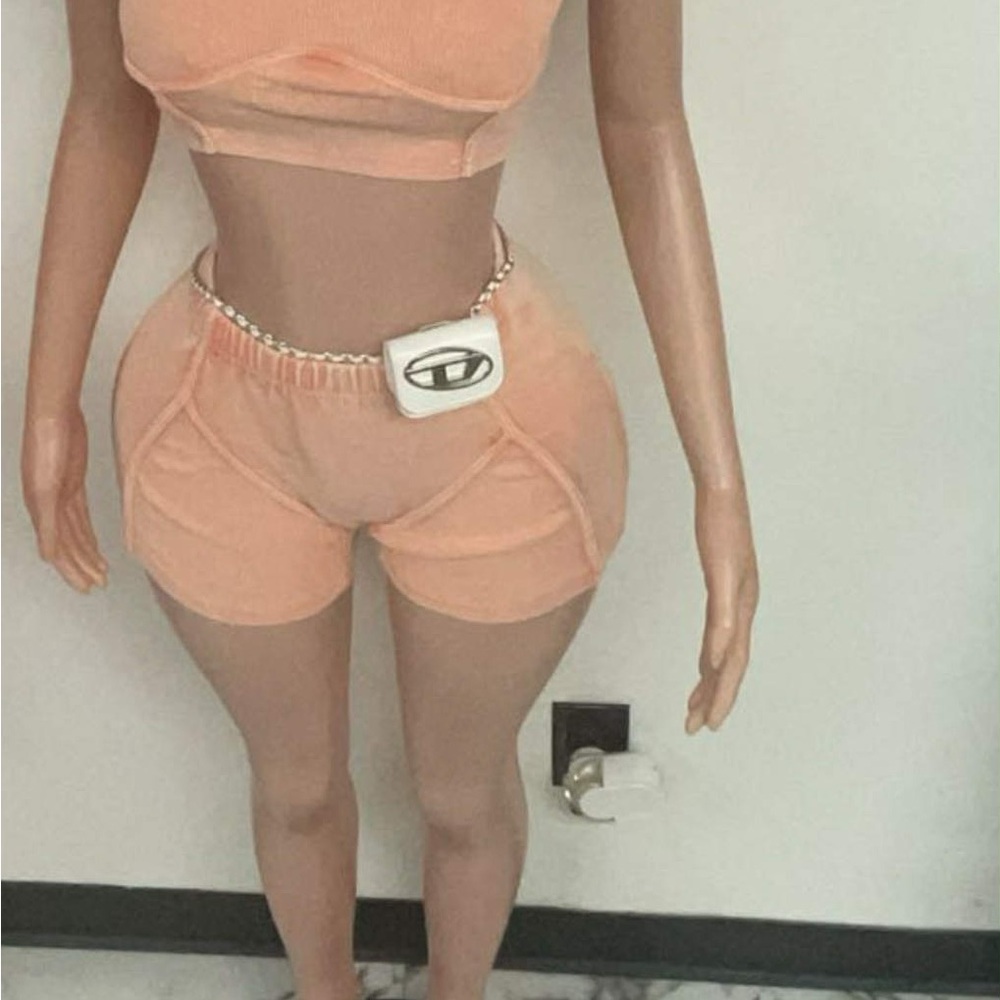 Peach Women's Short set
